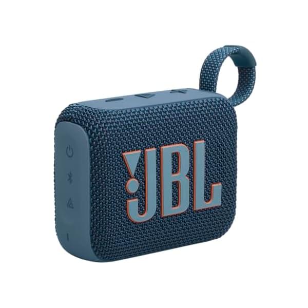 JBL Go 4 – Ultra-Portable, Waterproof and Dustproof Bluetooth Speaker, Big Pro Sound with Punchy bass, 7-Hour Built-in Battery, Made in Part with Recycled Materials (Blue)